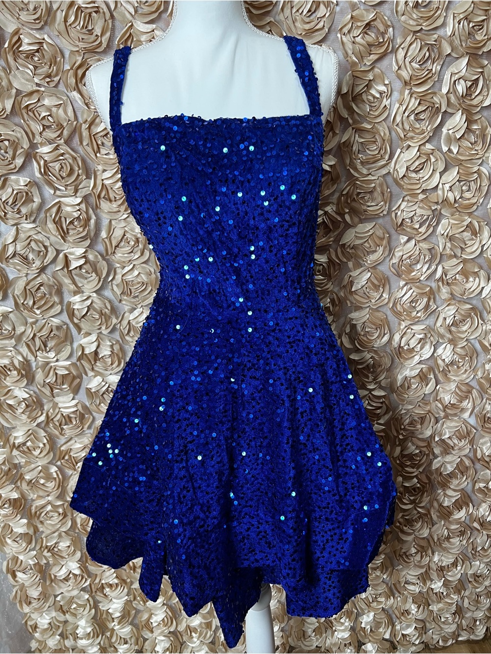 Royal Blue Sequin Party Dress